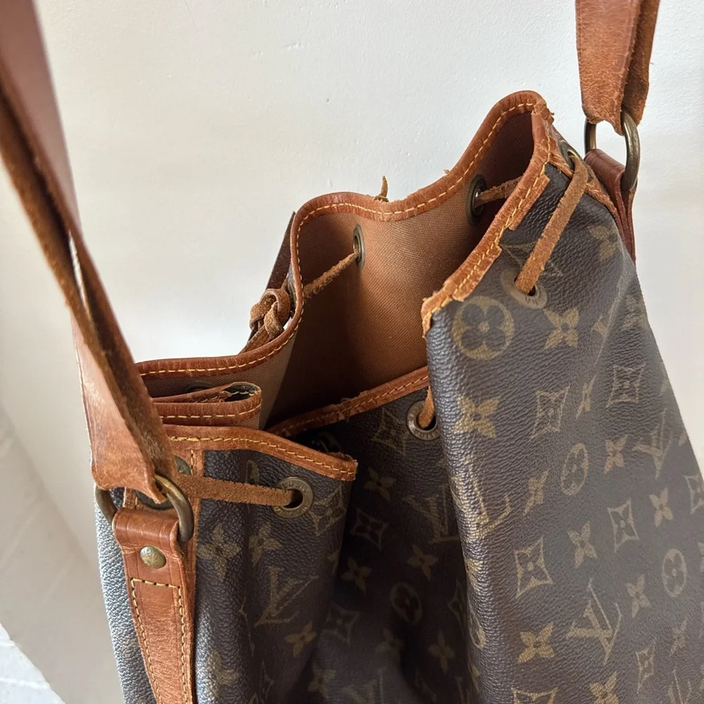 Louis Vuitton Brown Monogram Drawstring Bag - Picture 6 of 7